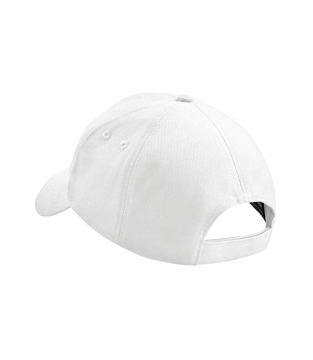 Lot de 2  casquettes de baseball adulte blanc Beechfield-2