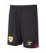 Umbro Mens 23/24 Burnley FC Away Shorts (Black/Claret Red) - UTUO1866