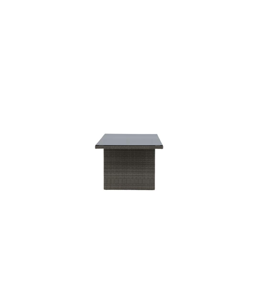 Table de Jardin en Verre Padova 200cm Gris-2