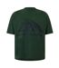 Mens Logo Cotton Regular T-shirt Washed Green GodMade-2