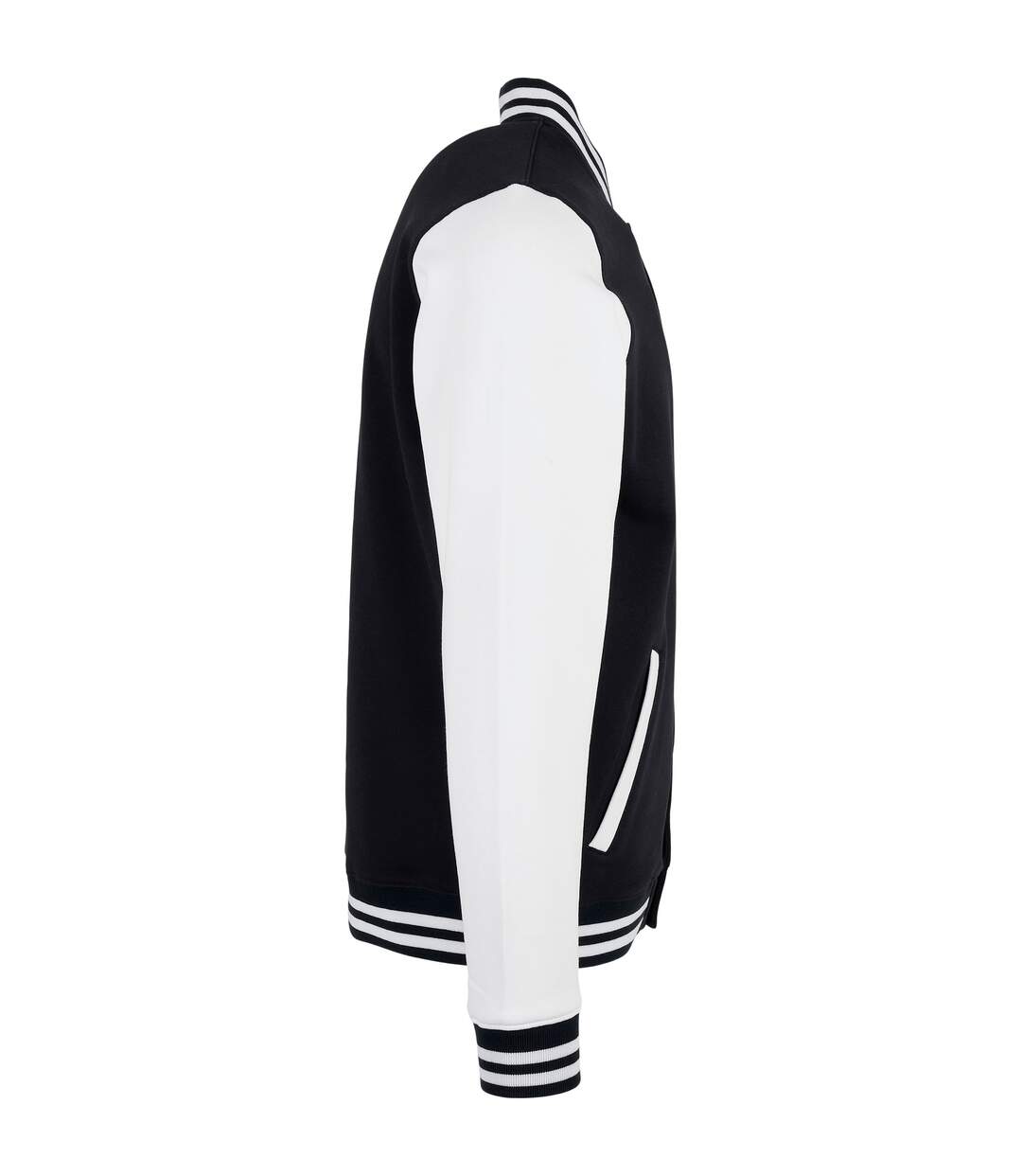 Veste De Base Contrastée Pour Hommes Noir Blanc Build Your Brand-4