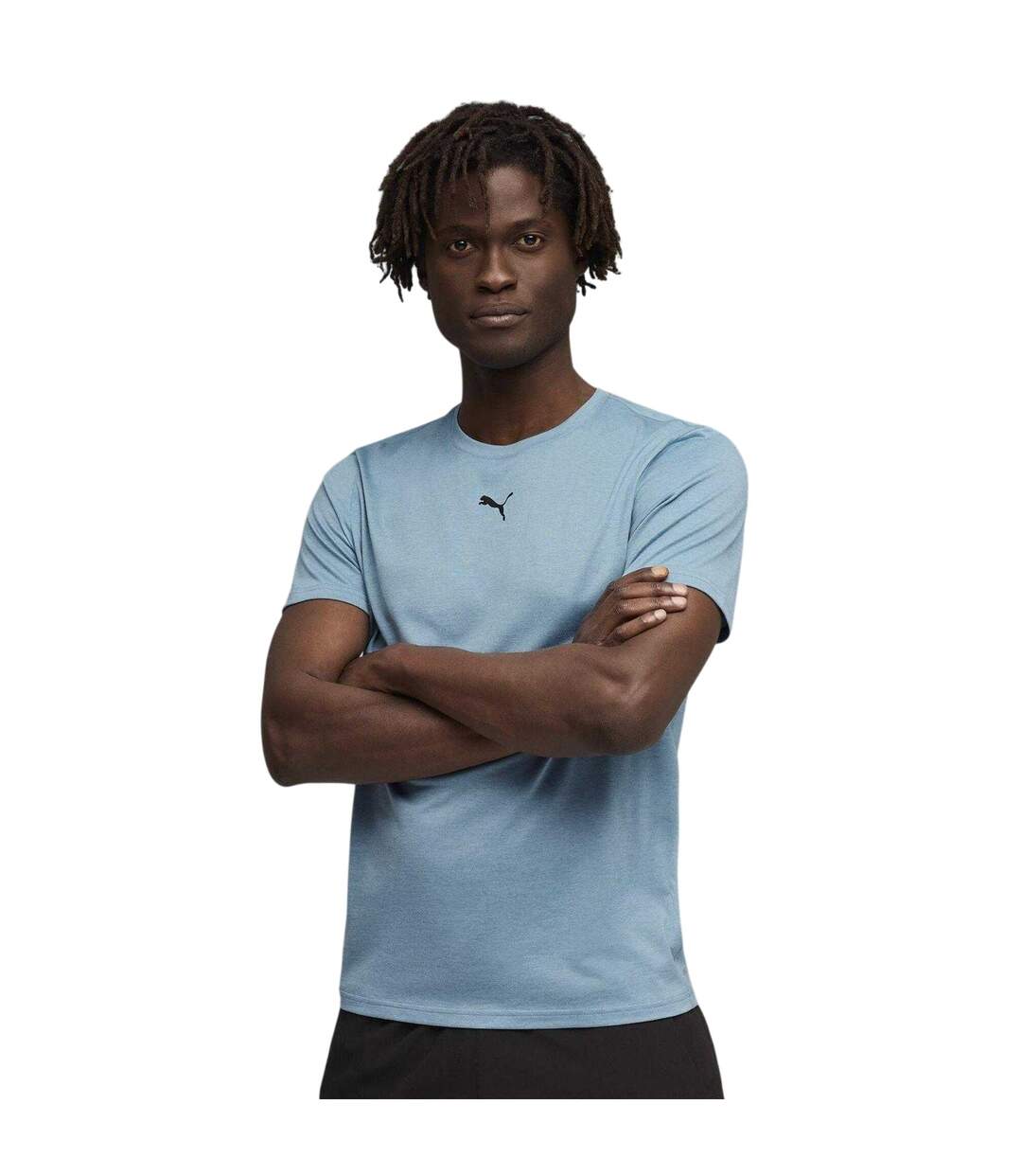 Mens Tad Performance Gym T-shirt Baltic Blue Puma-1