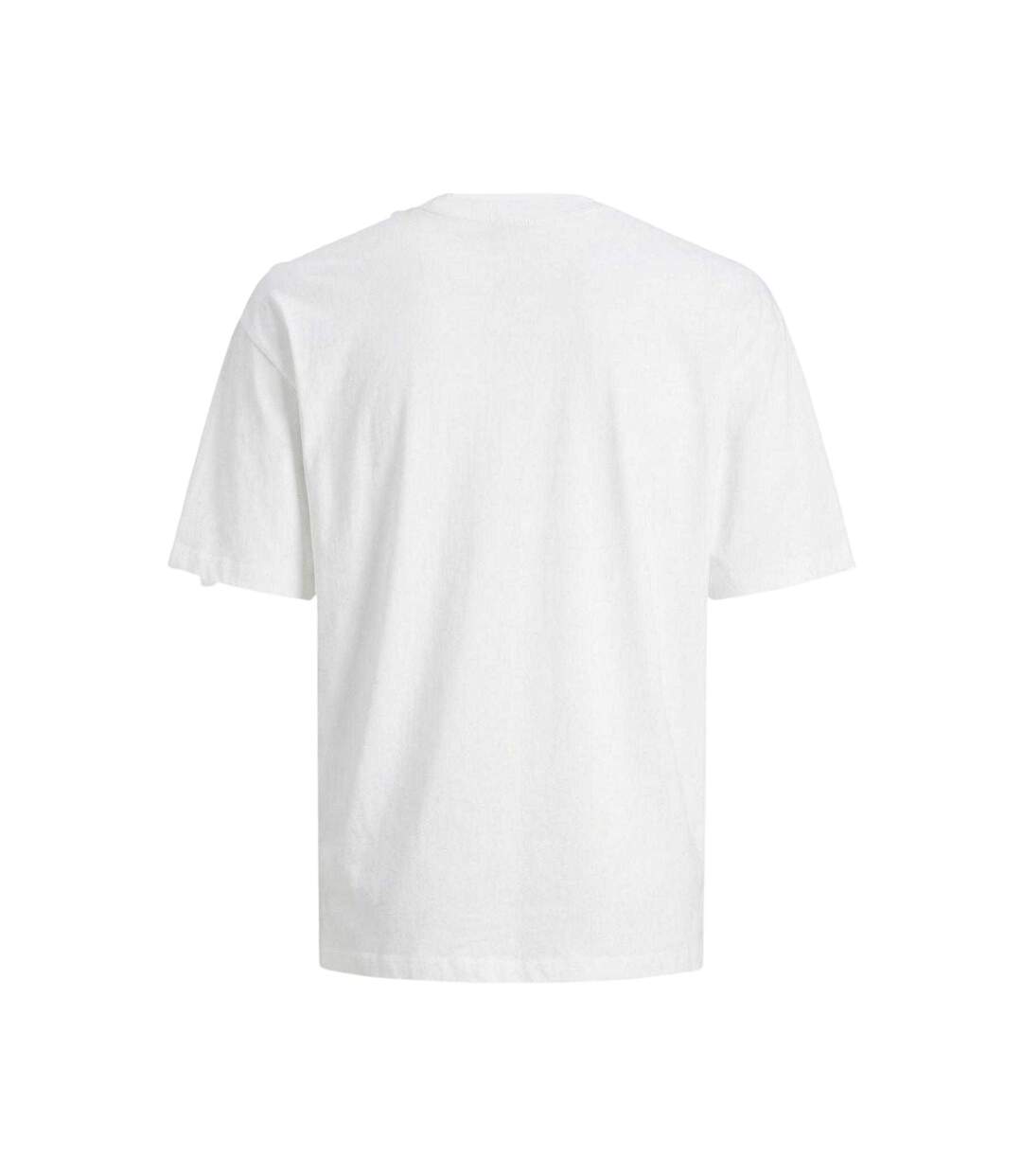 T-shirt Bradley Homme Blanc Jack And Jones-3