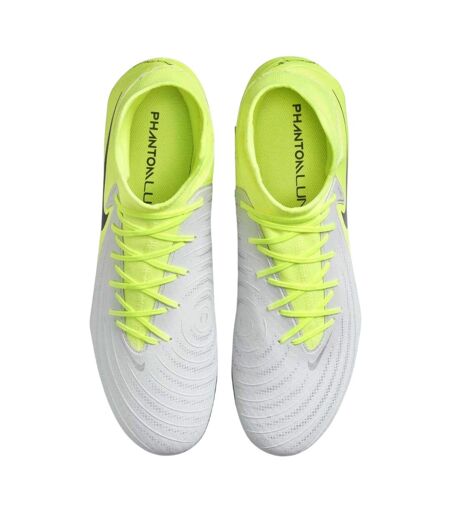 Chaussures De Foot Pour Terrain Ferme Phantom Luna Academy Homme Argenté Vert Fluo Nike