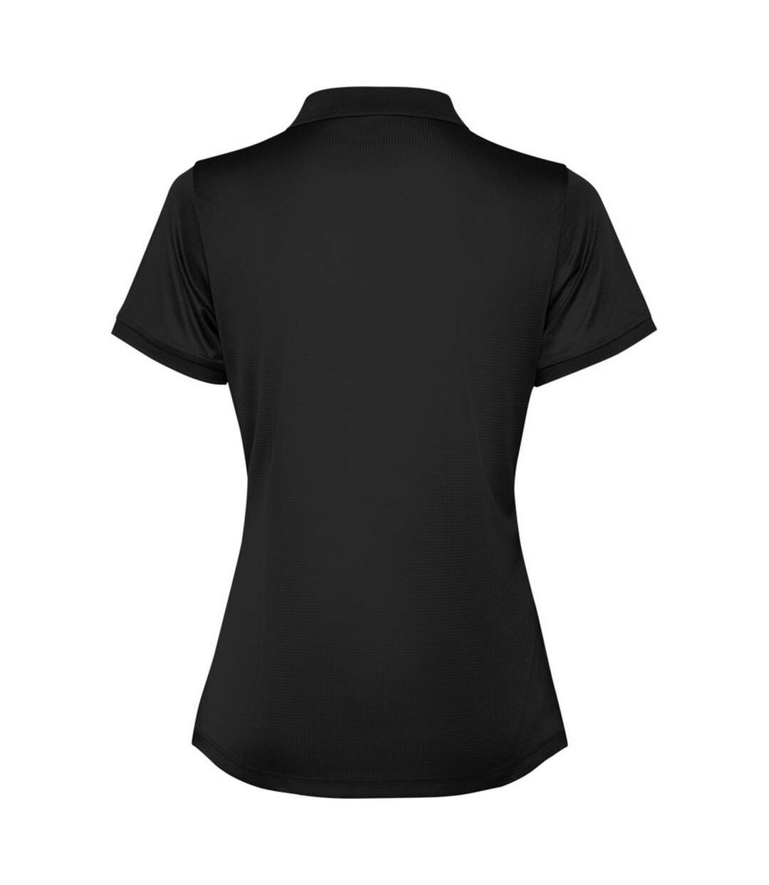 Womens/ladies Tormo Short-sleeved Polo Shirt Solid Black Roly-2