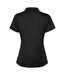Womens/ladies Tormo Short-sleeved Polo Shirt Solid Black Roly-2