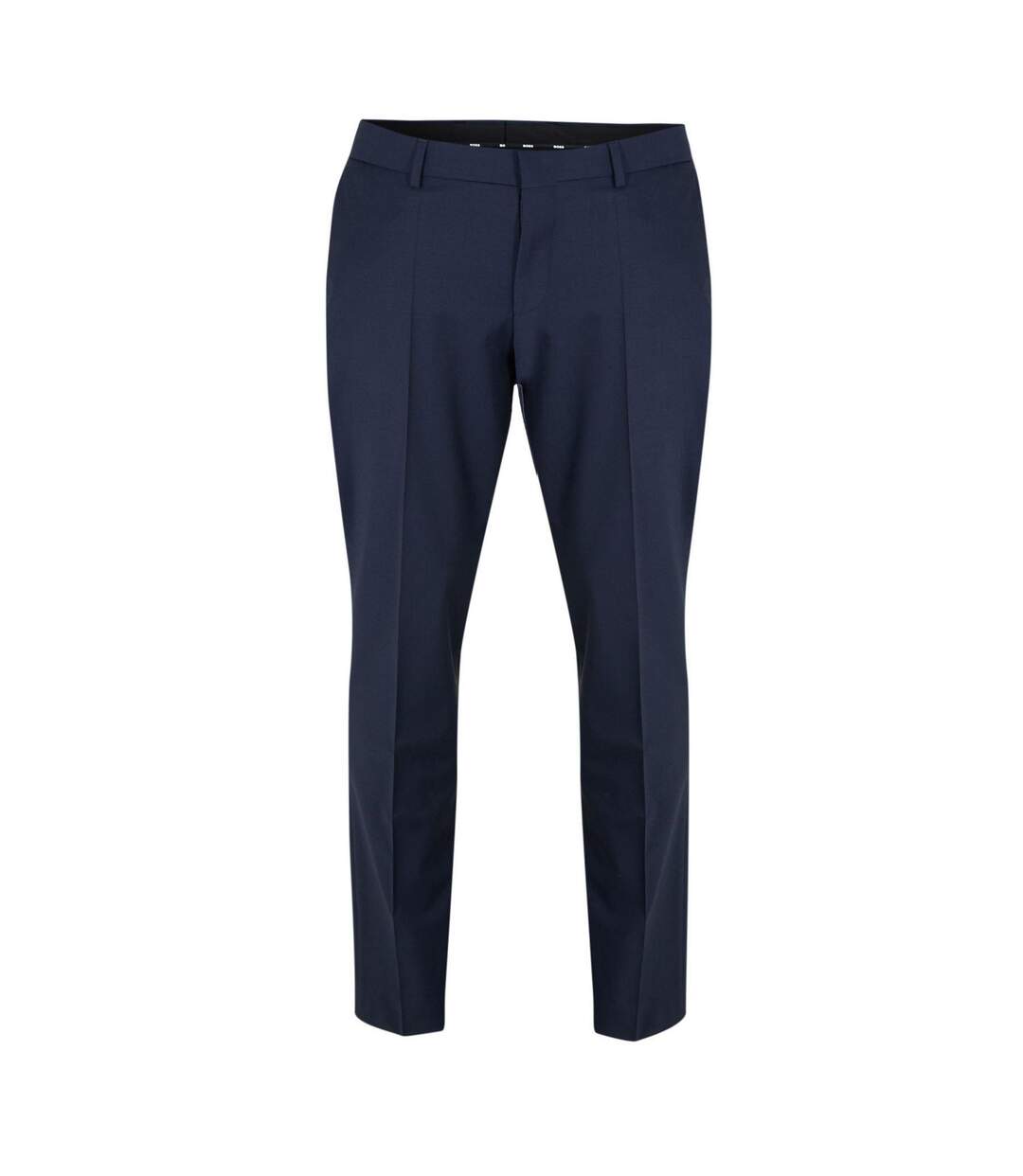 Mens Leon Straight Leg Trousers Dark Blue Boss-1