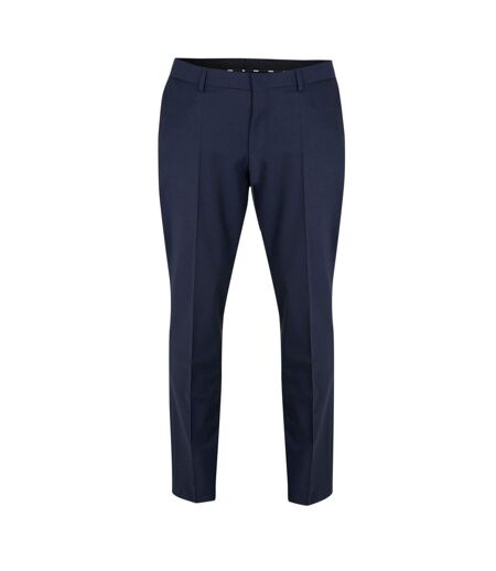 Mens Leon Straight Leg Trousers Dark Blue Boss