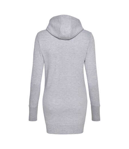 Awdis - Sweatshirt long à capuche - Femme (Gris) - UTRW167