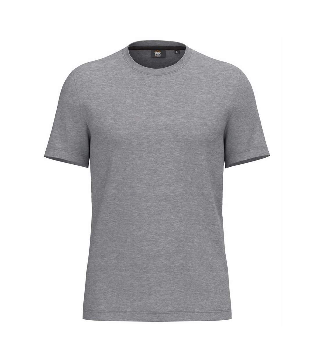Unisex Adult Anti-bacterial Short-sleeved T-shirt Oxford Grey WK. Designed To Work-1