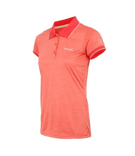 Womens/ladies remex ii polo neck t-shirt peach bloom Regatta