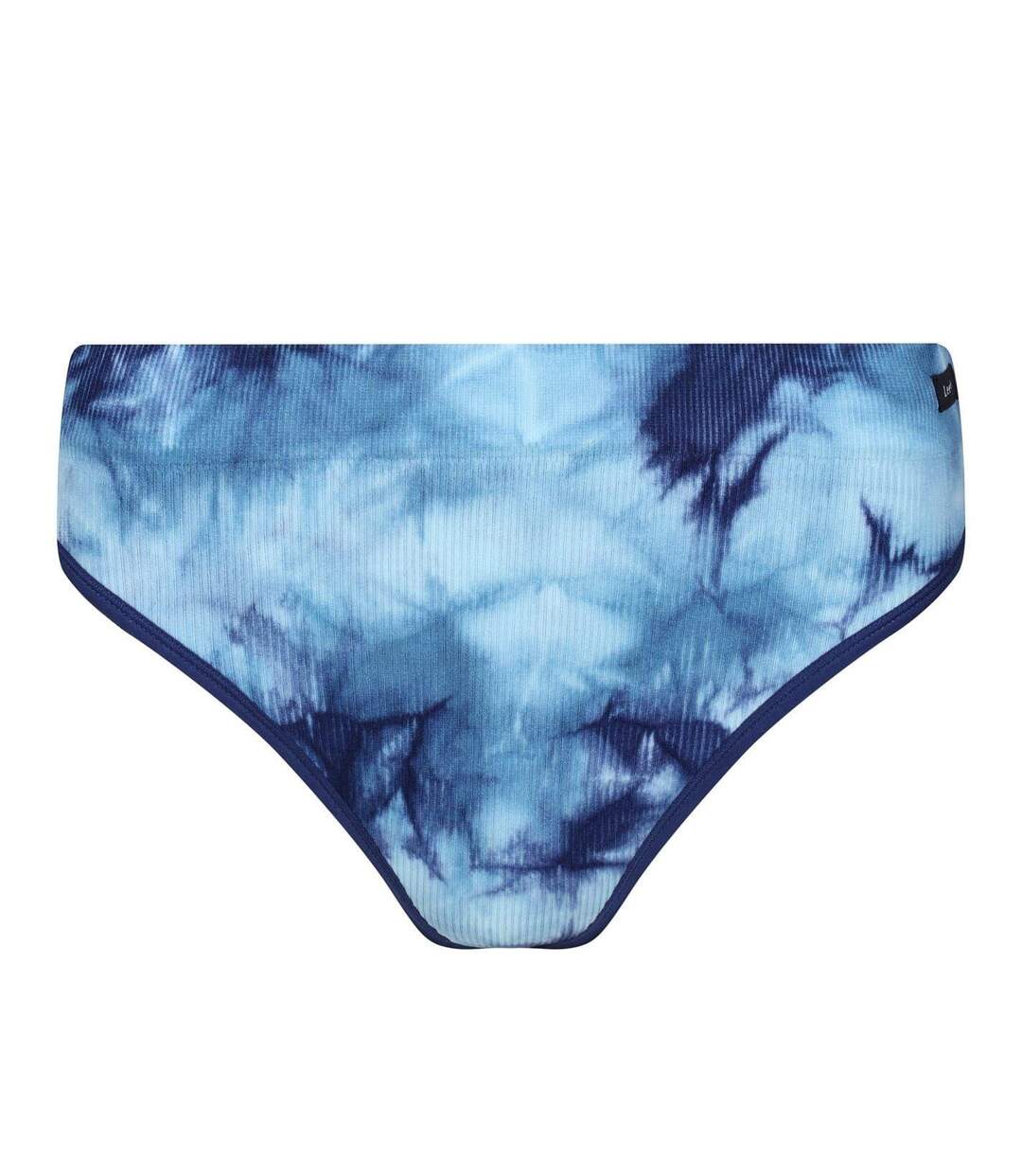 Pack Of 2  Womens/ladies Ivella Tie Dye Briefs  Navy Blue Lee-3