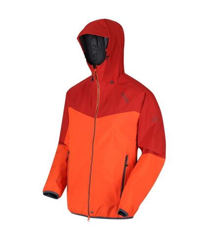 Regatta Great Outdoors Mens Imber II Lightweight Waterproof Jacket (Magma Orange/Burnt Tikka Red) - UTRG2474