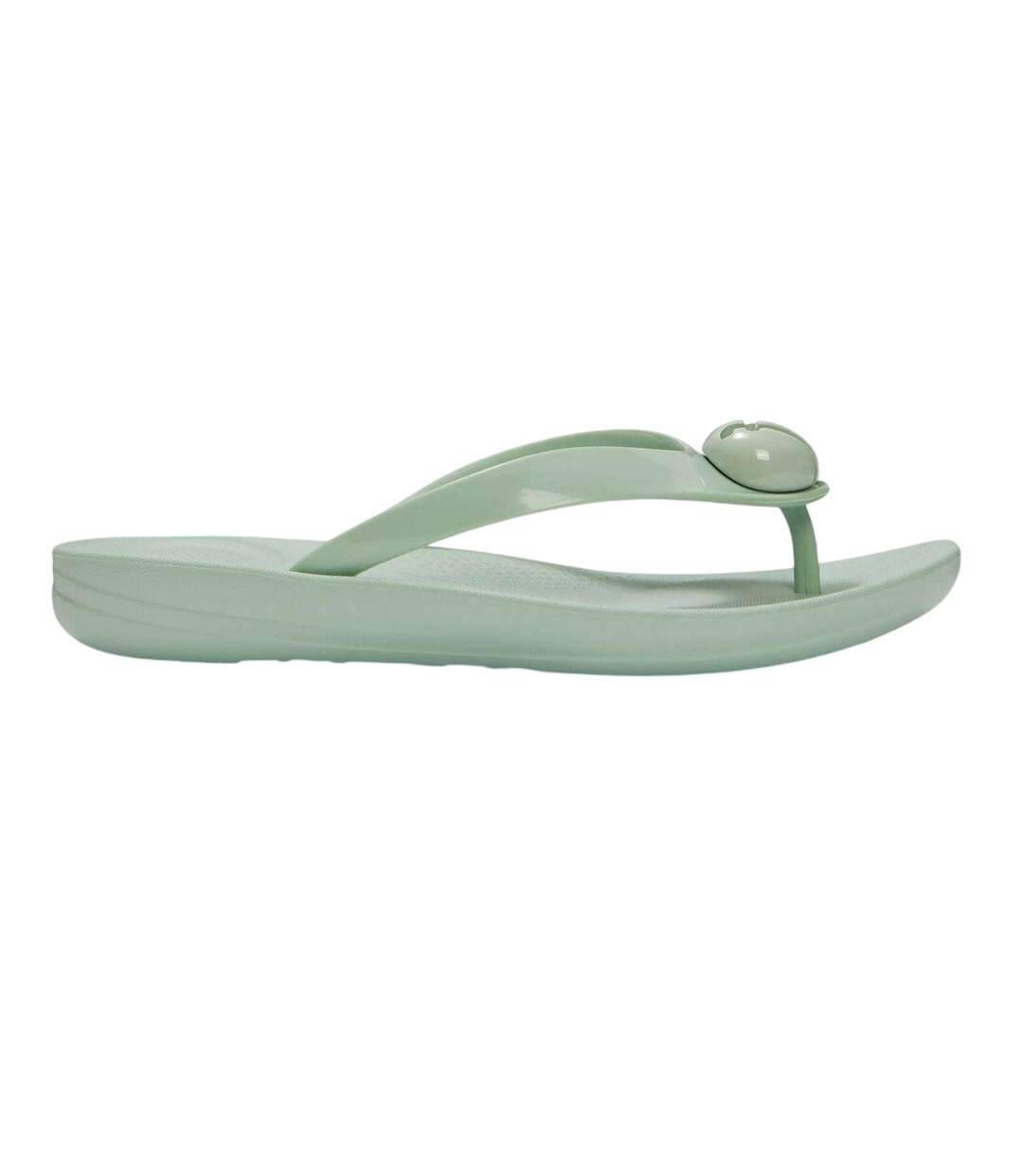 Womens/ladies Platform Flip Flops Mint Green FitFlop-1