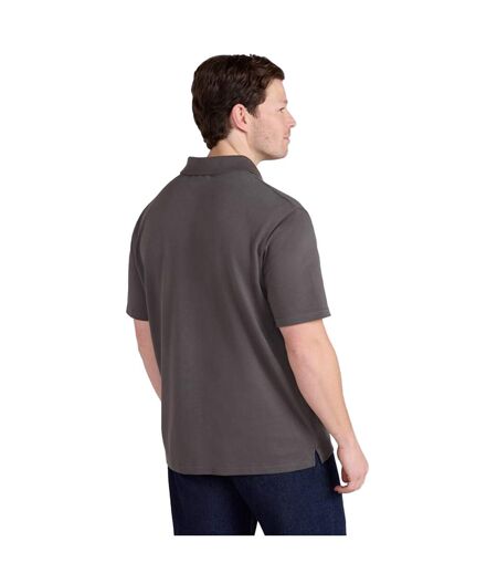 Mens icon pique polo shirt dark khaki Animal