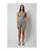 Combishort Sans Manches Femme Gris Honeyz-1