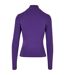 Womens/ladies Cut Out Turtle Neck Long-sleeved Top Real Violet Urban Classics-2