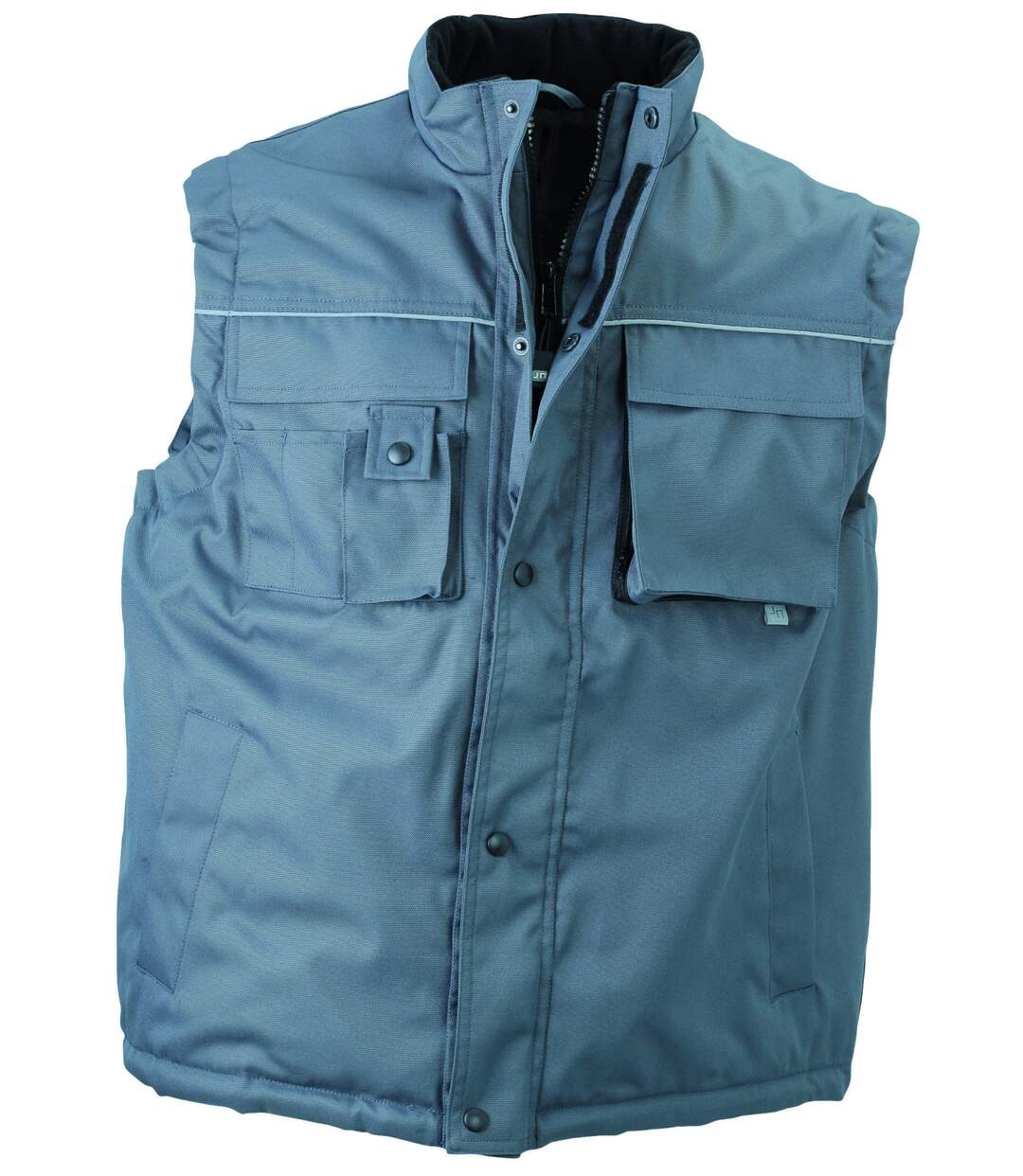 Gilet de travail rembourré coupe-vent anti-tâches - JN813 - gris carbone