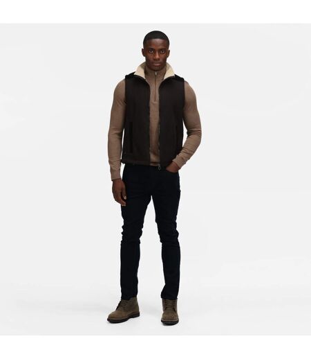 Regatta Mens Faversham Fleece Body Warmer (Black) - UTRG6945