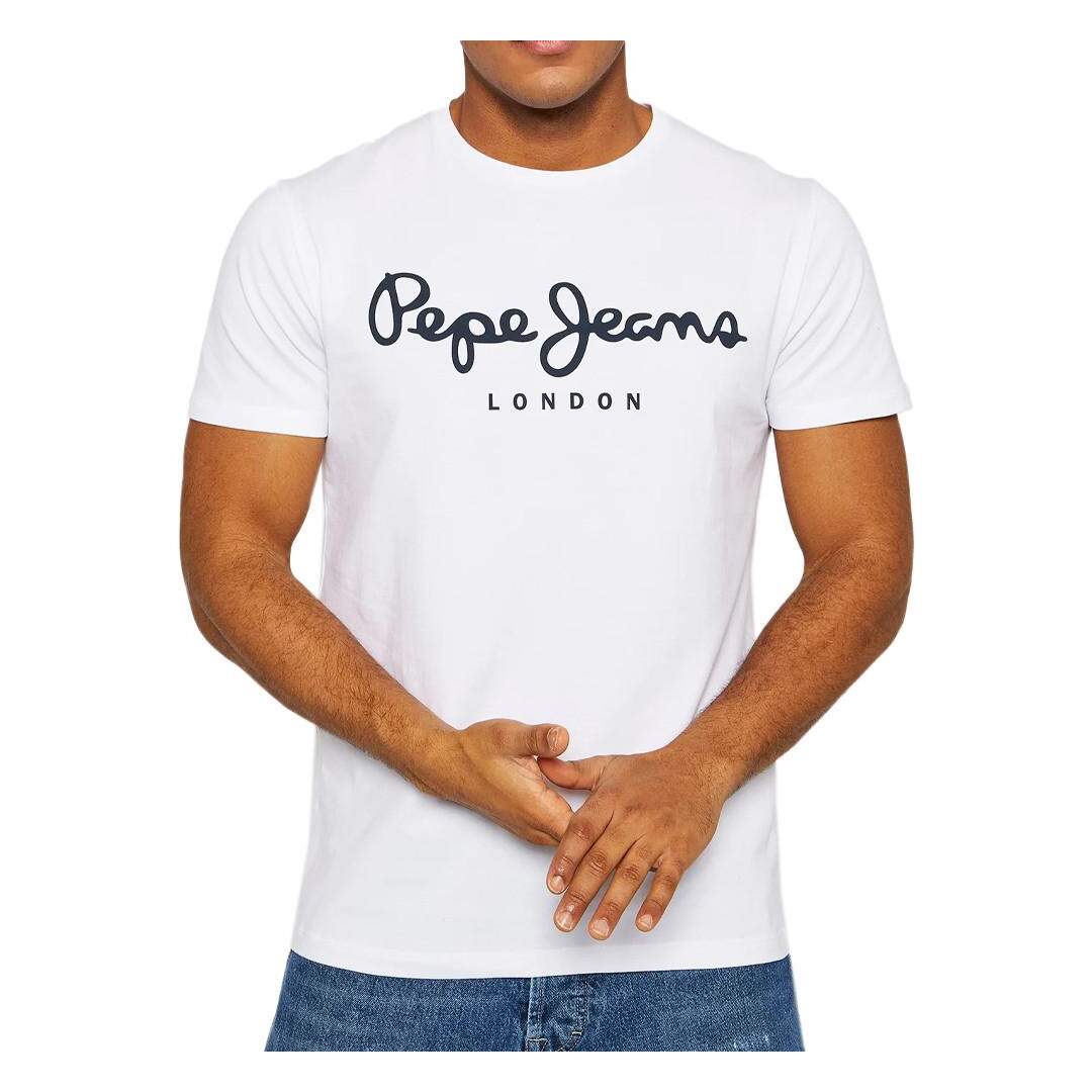 T-shirt Blanc Homme Pepe Jeans Original Stretch - L-1