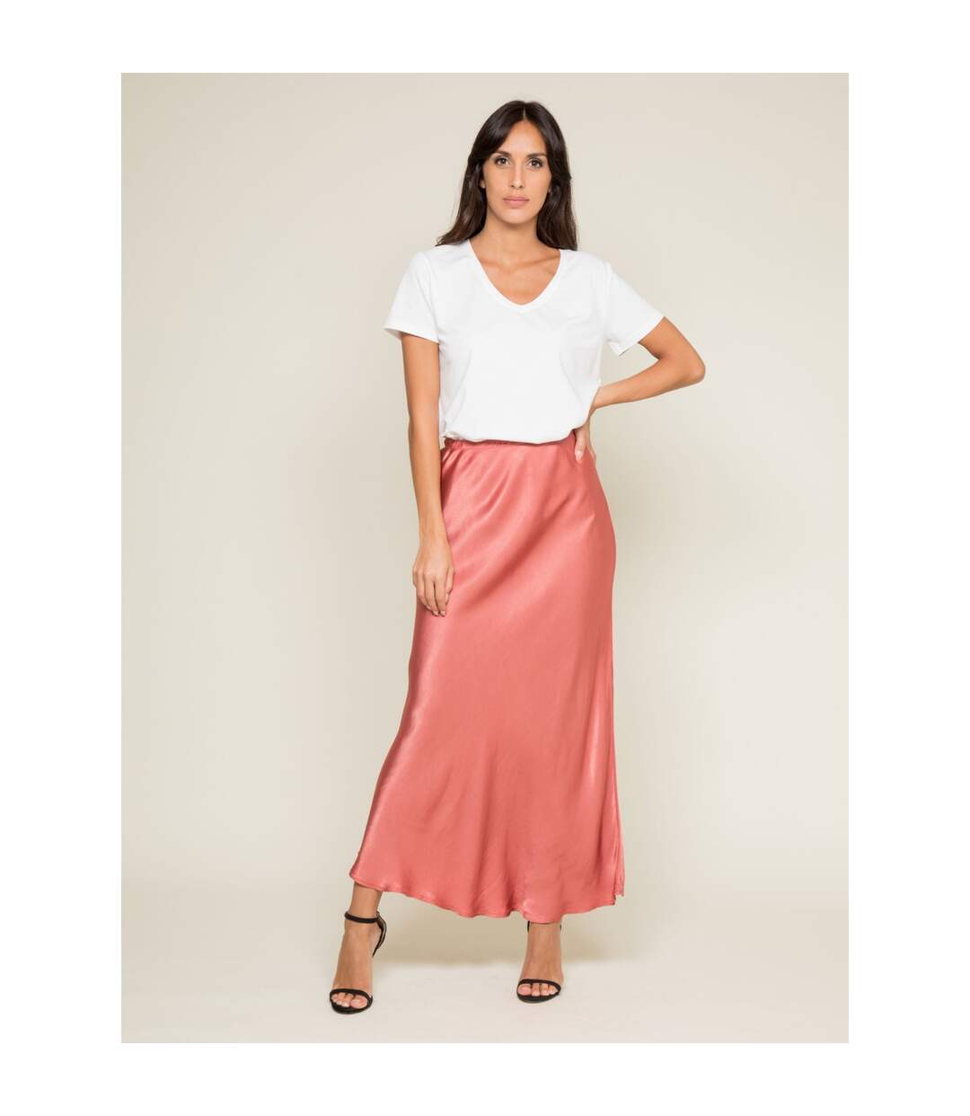 Jupe longue satin XATIN - Dona X Lisa-4