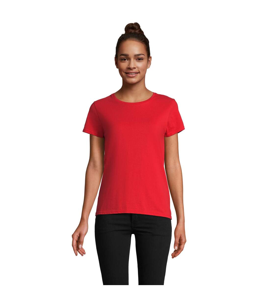 T-shirt Pioneer Femme Rouge Vif SOLS-1
