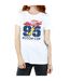 Disney Femme/Les femmes Cars Piston Cup 95 - T-shirt boyfriend en coton (Blanc) - UTBI15969-3