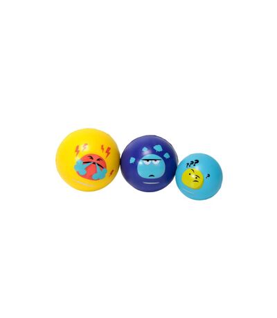 Lot de 3 Balles Anti-Stress 7cm Multicolore