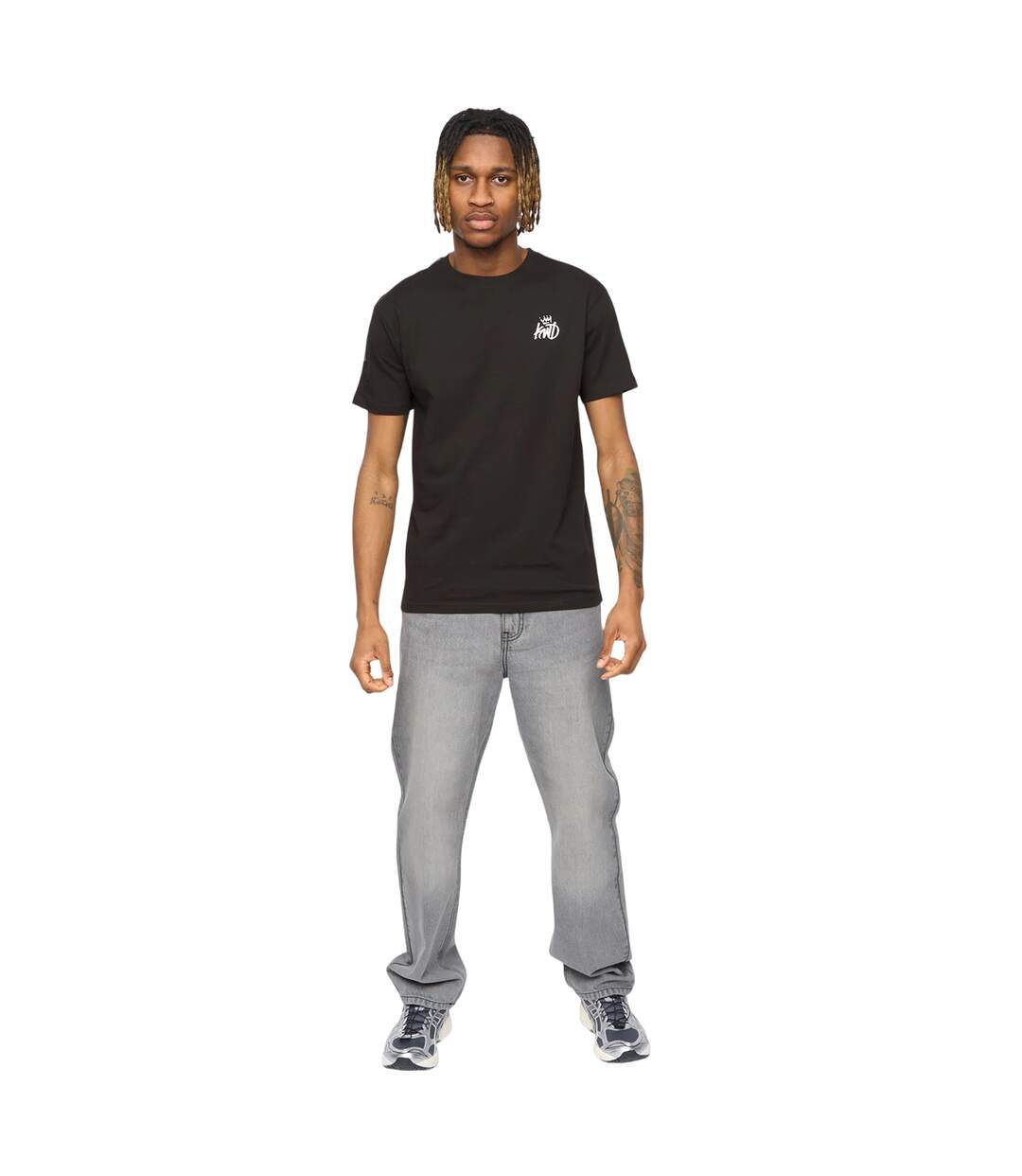T-shirt Tapelny Homme Noir Kings Will Dream-4