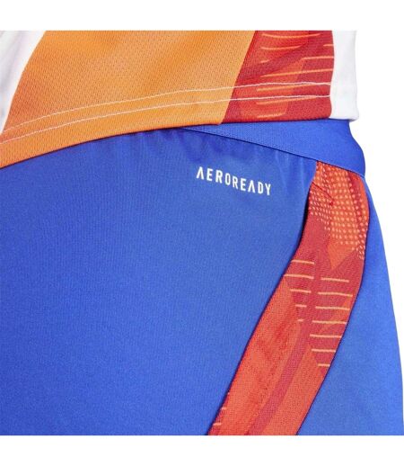 Womens/ladies Tiro 24 Side Logo Football Shorts Lucid Blue Adidas