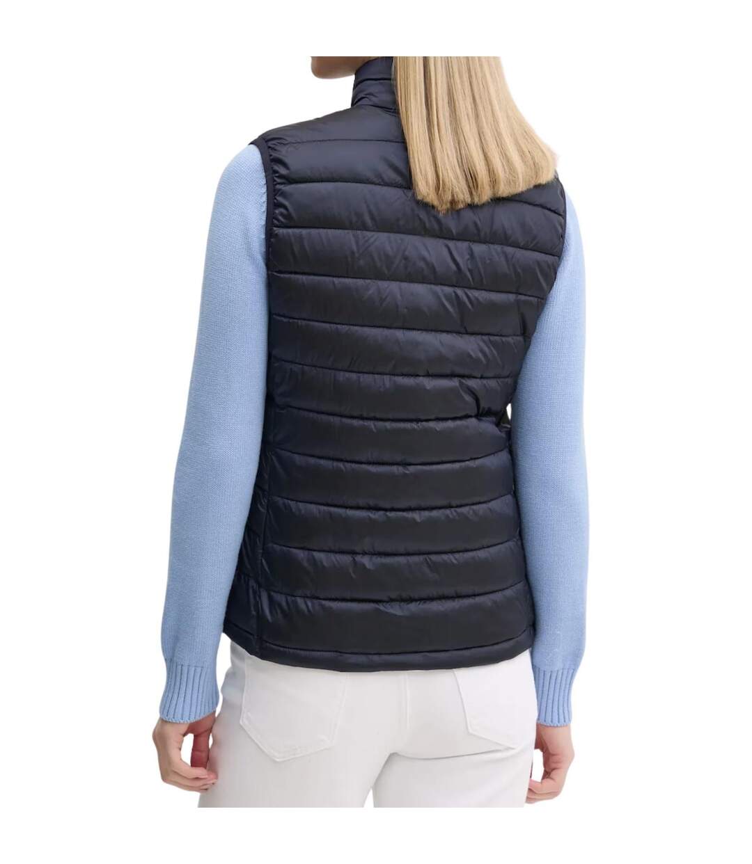 Doudoune Sans Manches Motif/style Matelassé Femme Bleu Marine Guess-3