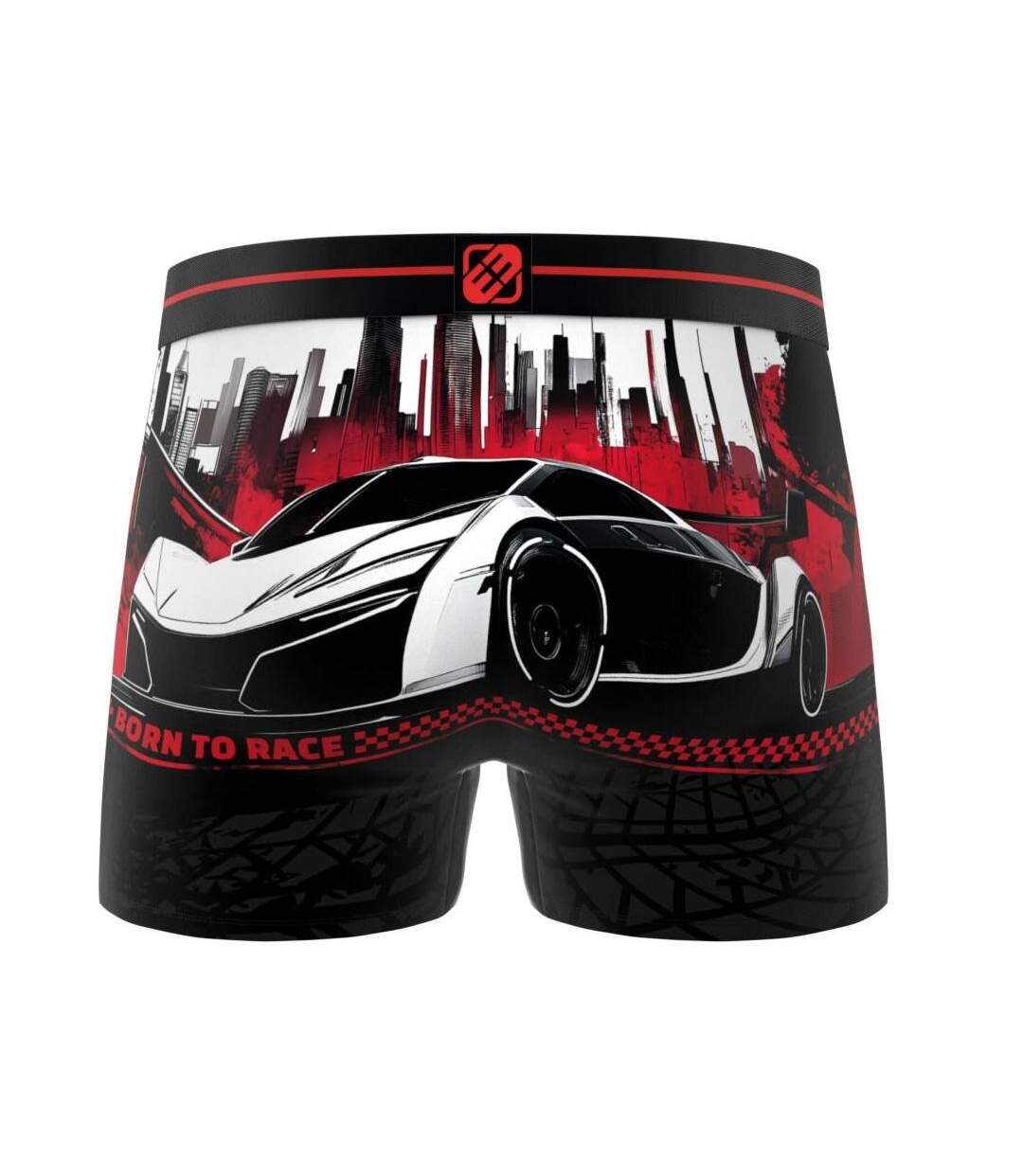 Boxer noir/rouge homme freegun voiture-2