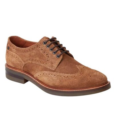 Mens hatfield classic leather brogues ginger Base London