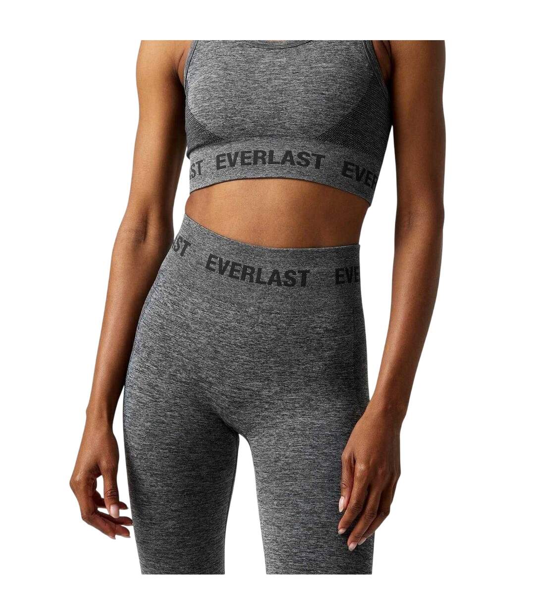 Legging Motif/style Sans Coutures Femme Charbon Chiné Everlast-4