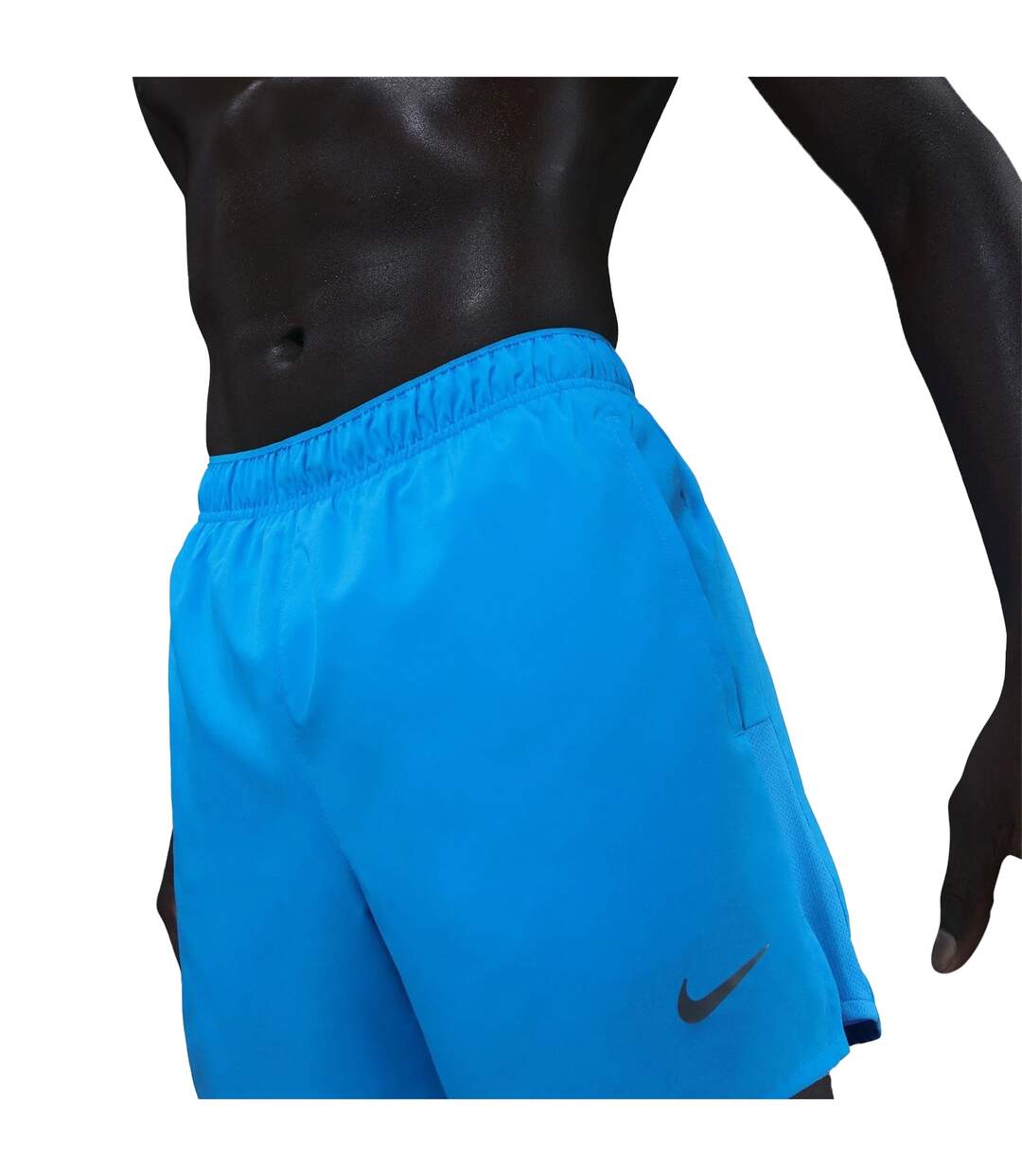 Mens Challenger Running Shorts Blue Nike-3