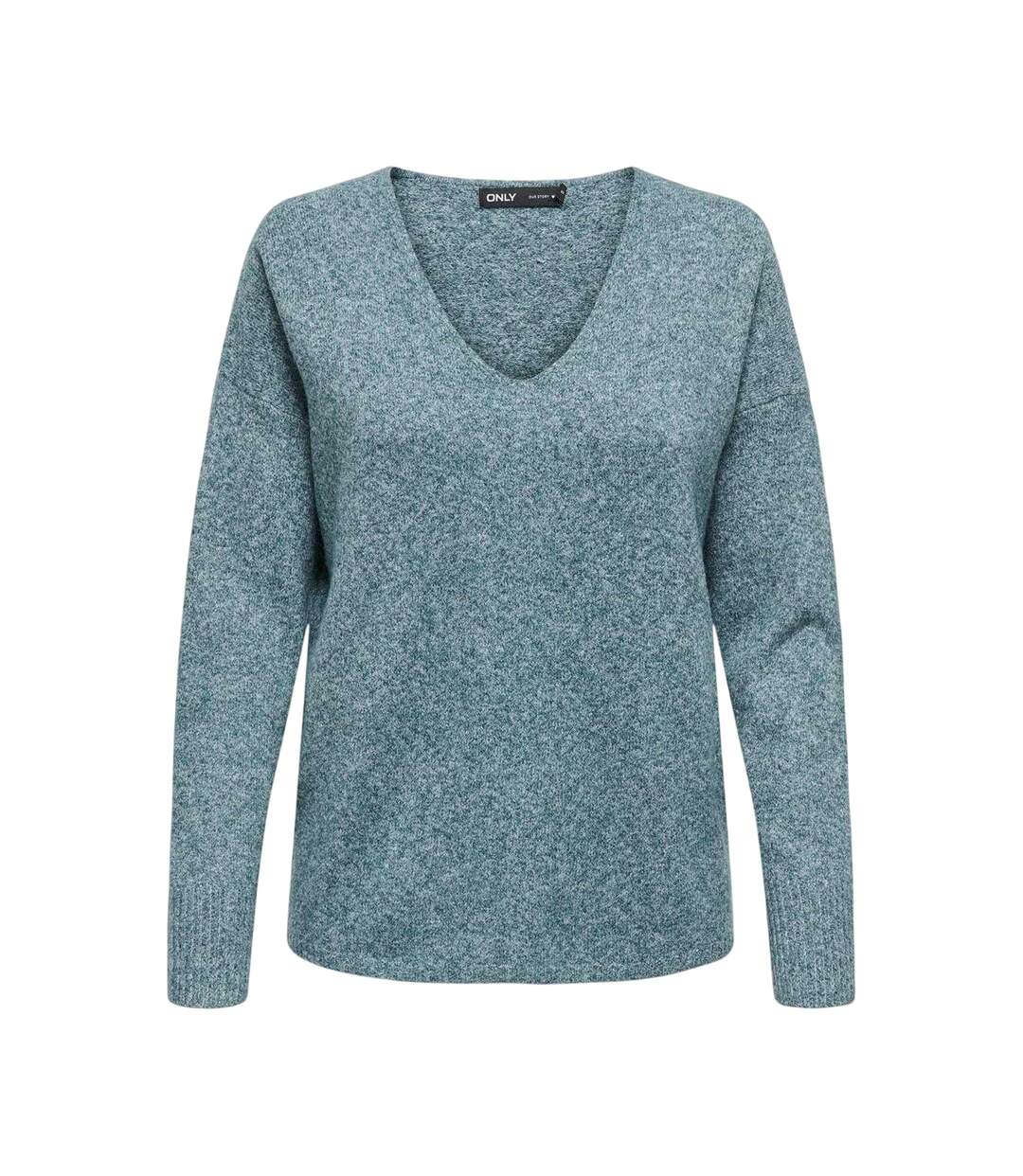 Pull Rica Femme Vert Mousse Chiné Only-1