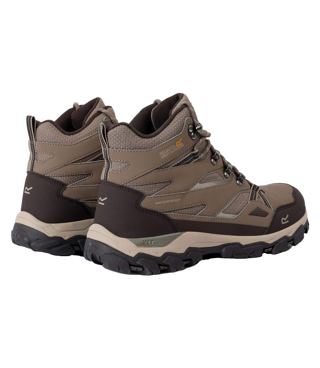 Womens/ladies holcombe iii walking boots walnut/white pepper Regatta