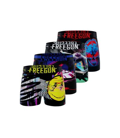 Lot de 4 boxers homme Tech Glitchy Freegun