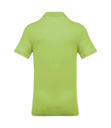 Mens Pique Polo Shirt Lime Green Kariban