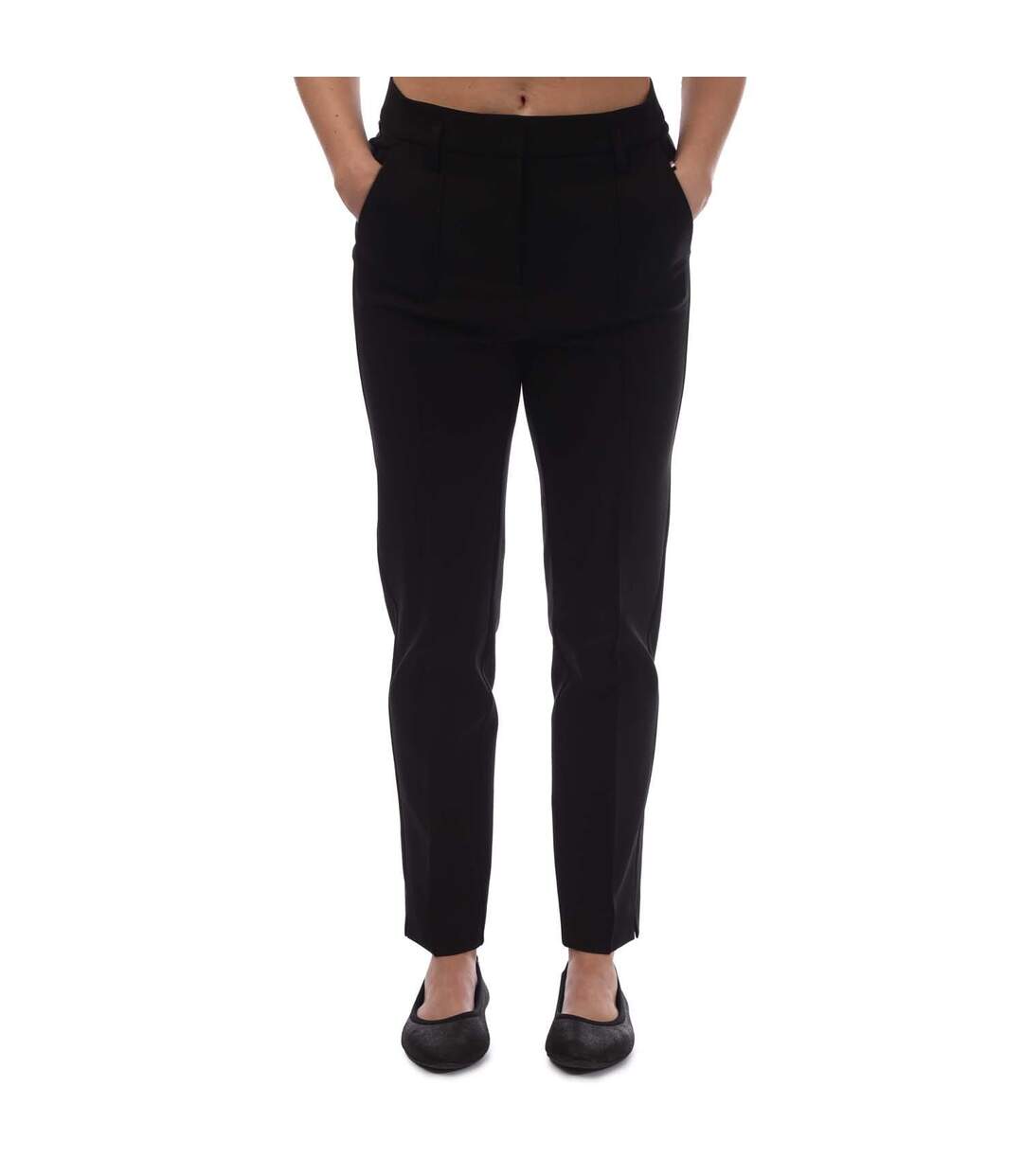 Pantalon C_terasy Femme Noir Boss-1