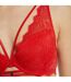 Soutien-gorge ampliforme coque moulée rouge Sophia