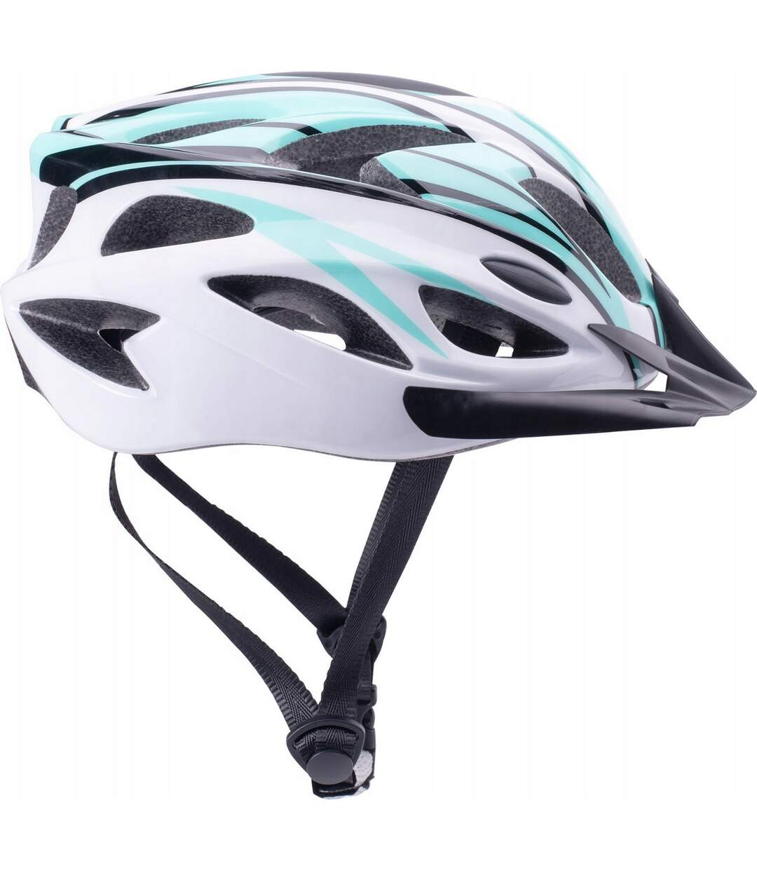 Casque Gubbe M Noir Blanc Turquoise Vif Martes-3