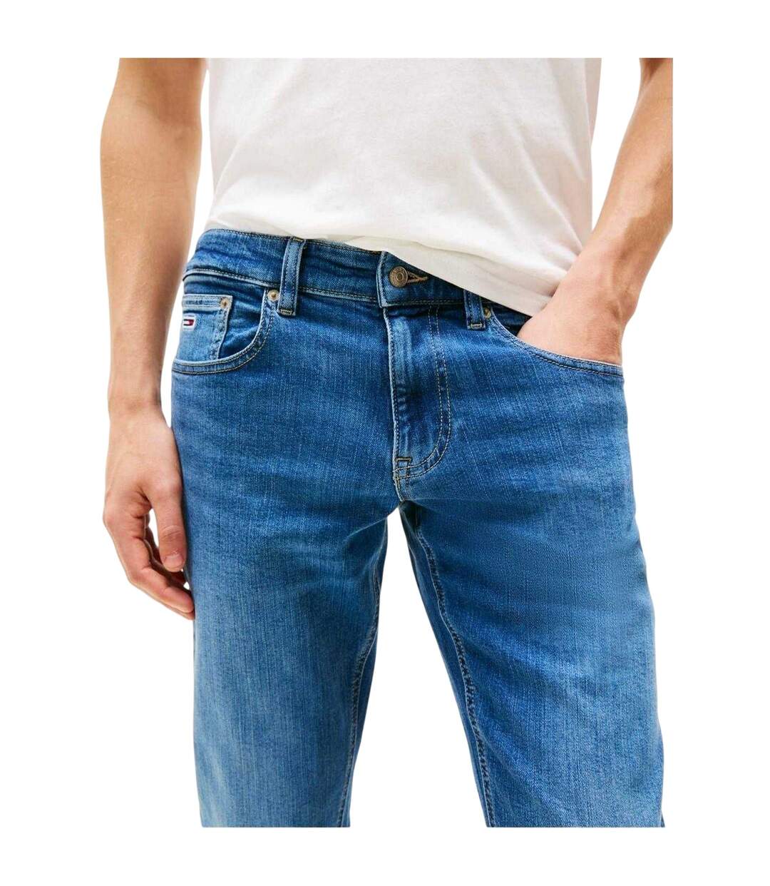 Mens Denim Jeans Medium Blue Tommy Jeans-4