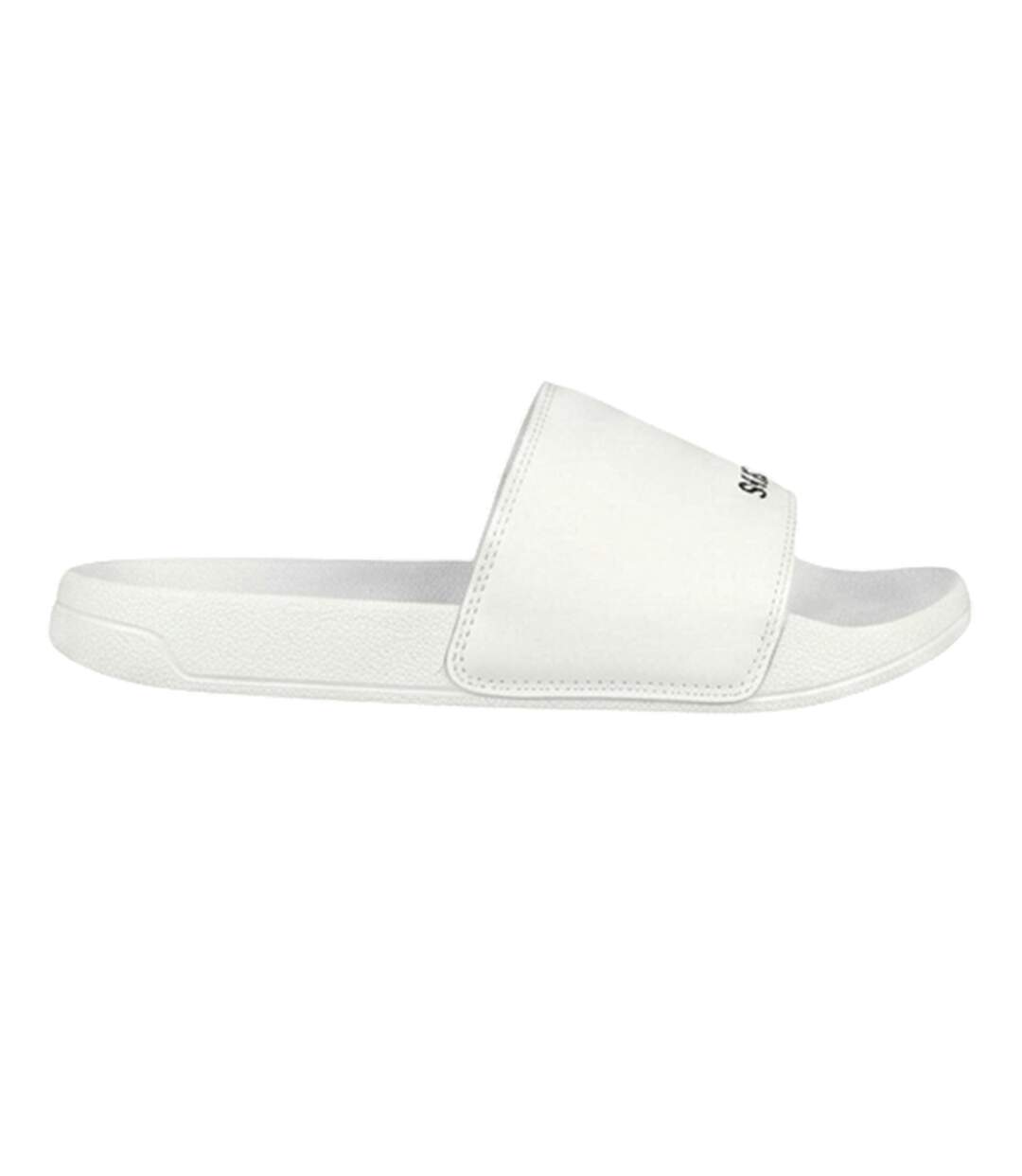 Mens Sidelines 2 Lightweight Sliders White Black Skechers-3