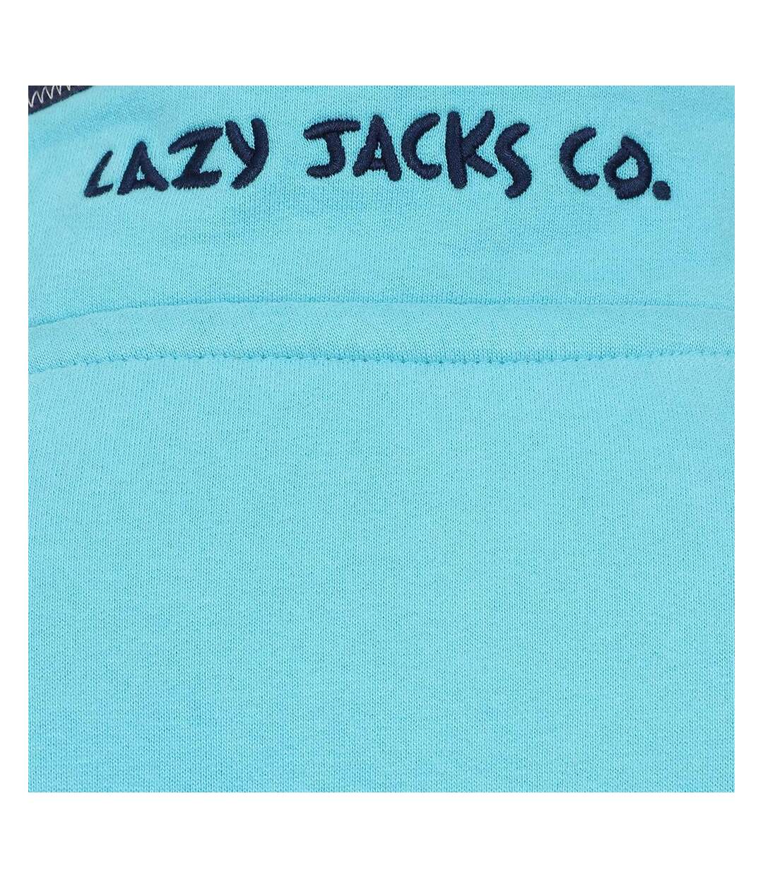 Sweat Homme Turquoise Vif Lazy Jacks-4