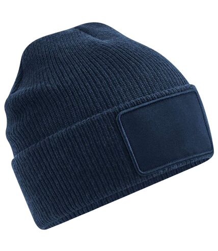 Beechfield Thinsulate Removable Patch Beanie (French Navy) - UTBC4996