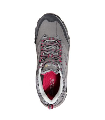 Chaussures de randonnée holcombe femme gris/fuchsia Regatta