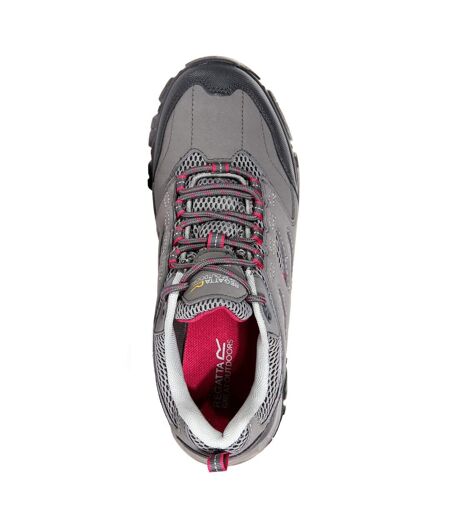 Chaussures de randonnée holcombe femme gris/fuchsia Regatta