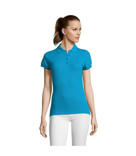 Polo Passion Femme Turquoise Pâle SOLS