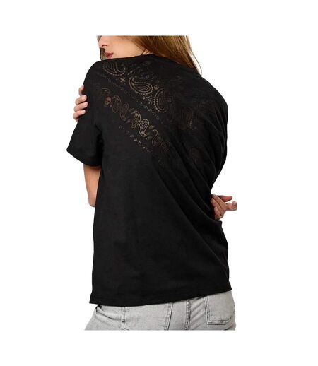 T-shirt noir femme kaporal vertu